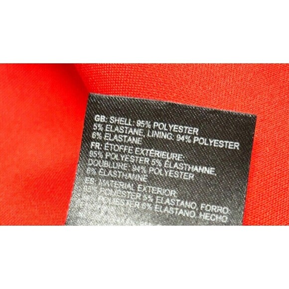 Ted Baker London Calizee Womens Mini Dress Sz M Red Skater Lace Insert Pocket H4 - Picture 12 of 12